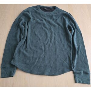 Banana Republic Green Waffle long sleeve shirt, size S